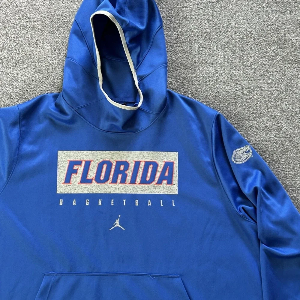 Florida Gators Hoodie Mens 3XL Blue NCAA Basketball Jordan Sweatshirt Pullover